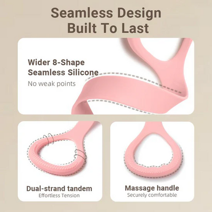 Sculpt Your Dream Body with Figure 8 Resistance Bands – Premium Silicone Fitness Bands for Women